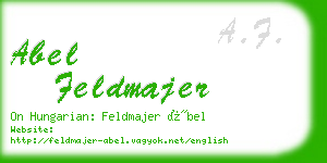 abel feldmajer business card